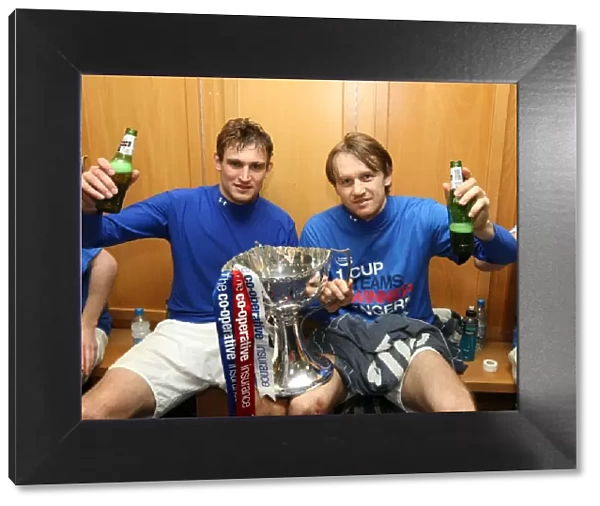 Rangers Football Club: Jelavic and Papac's Co-operative Cup Victory Celebration (2011)