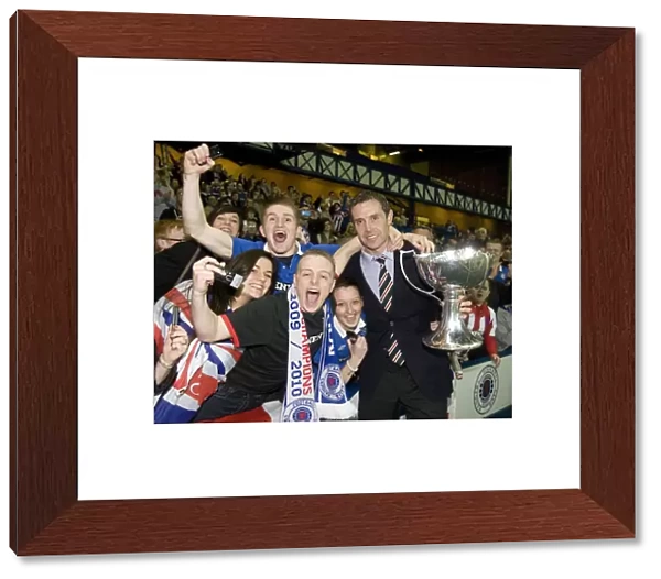 Rangers Football Club: David Weir and Ecstatic Fans Celebrate Co-operative Cup Victory at Ibrox Stadium (2011)