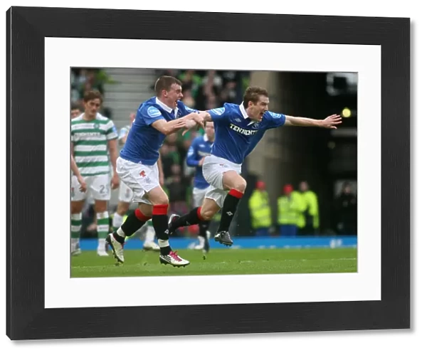 Rangers FC: Unforgettable Co-operative Cup Victory over Celtic (2011) - Davis and Wylde's Euphoric Goal Celebration