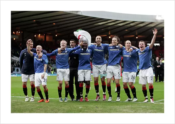 Rangers FC: Triumphant Victory in the 2011 Co-operative Cup Final vs Celtic - Celebrating the Cup Win
