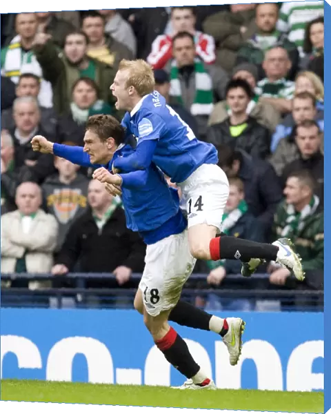 Rangers FC: Jelavic and Naismith's Cooperative Cup-Winning Goals Celebration vs. Celtic (2011)