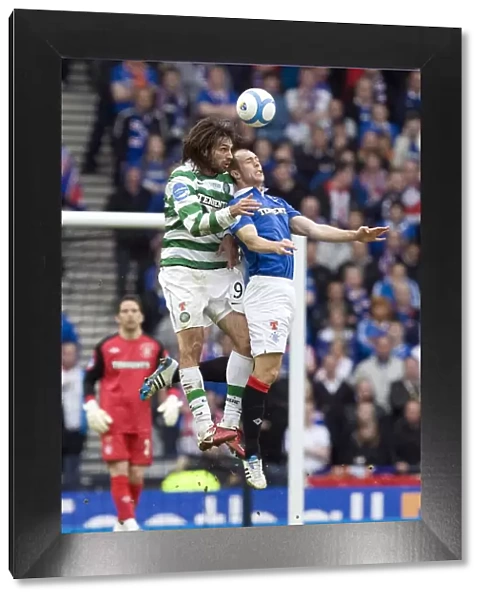 Co-operative Cup Final: Celtic vs Rangers - Whittaker and Samaras Celebrate Victory at Hampden Stadium (2011)