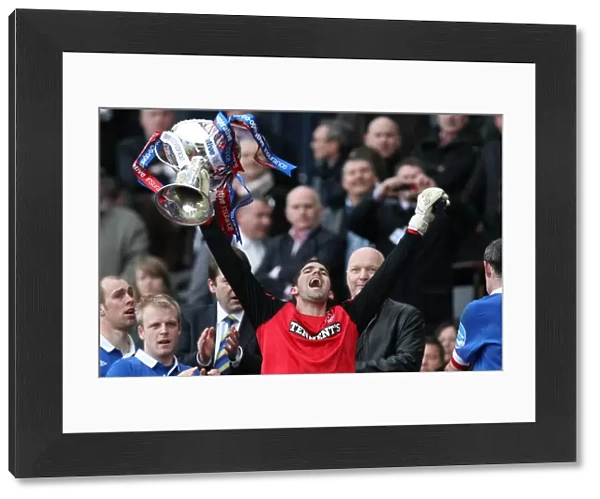 Rangers FC: Neil Alexander Celebrates Co-operative Cup Victory at Hampden Stadium (2011)