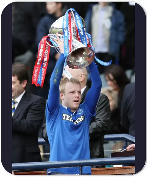 Rangers FC: Steven Naismith Celebrates Co-operative Insurance Cup Victory at Hampden Stadium (2011)