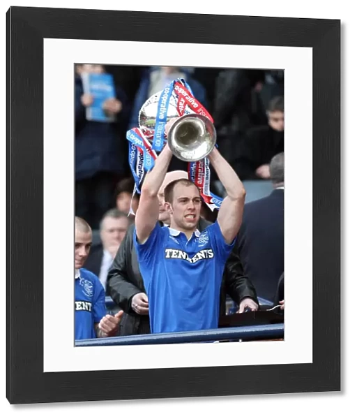 Rangers Football Club: Steven Whittaker Celebrates Victory in the 2011 Co-operative Cup