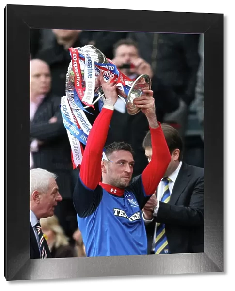 Allan McGregor Celebrates Rangers Co-operative Cup Victory at Hampden Stadium (2011)
