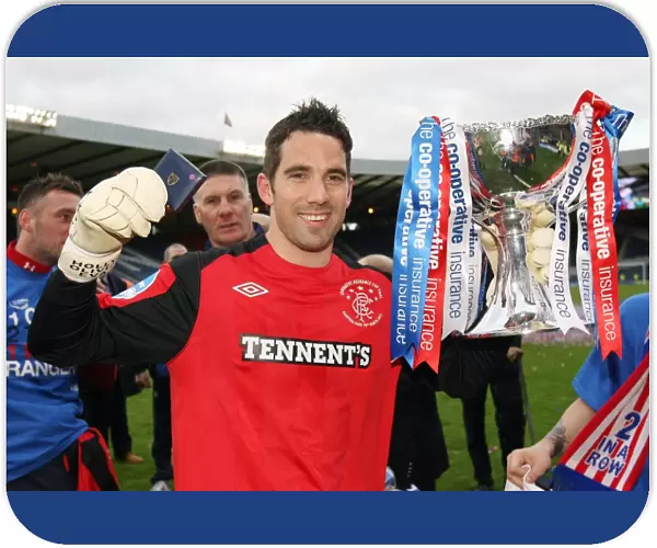 Rangers FC: Neil Alexander Lifts the Co-operative Cup after Triumphant Victory over Celtic at Hampden Stadium (2011)
