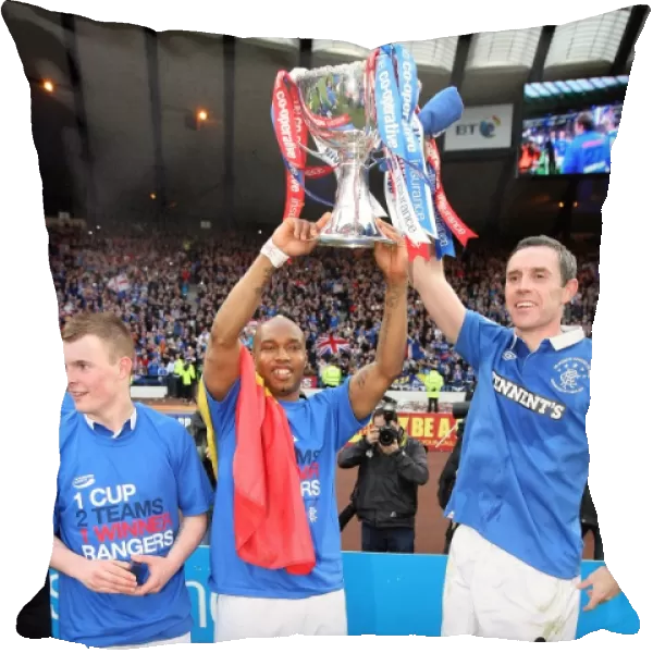 Rangers FC: Triumphant Trio - Diouf, Wylde, and Weir Lift the Co-operative Insurance Cup (2011)