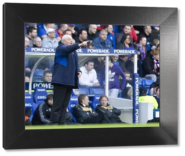 Rangers Manager Walter Smith Rallies Team Spirit: 2-3 Down Against Dundee United at Ibrox Stadium