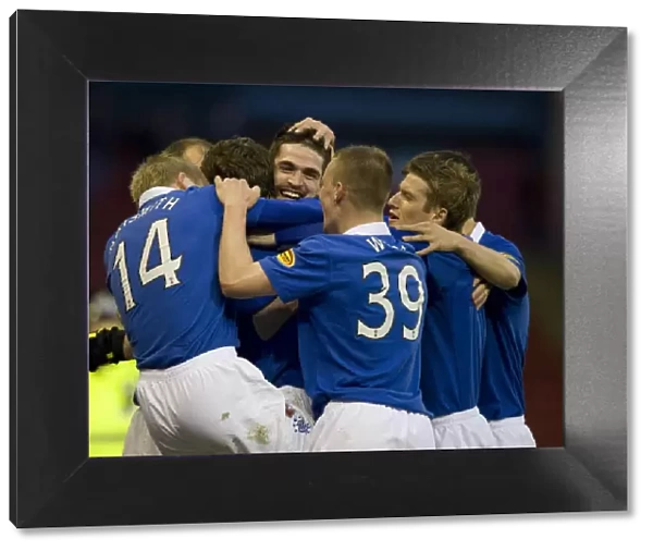 Rangers Triumph: Jelavic's Thrilling Goal Celebration (1-0) vs Aberdeen