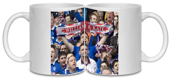 Intense Rivalry Unfolds at Ibrox: A Sea of Rangers Scarves Amidst the 0-0 Stalemate