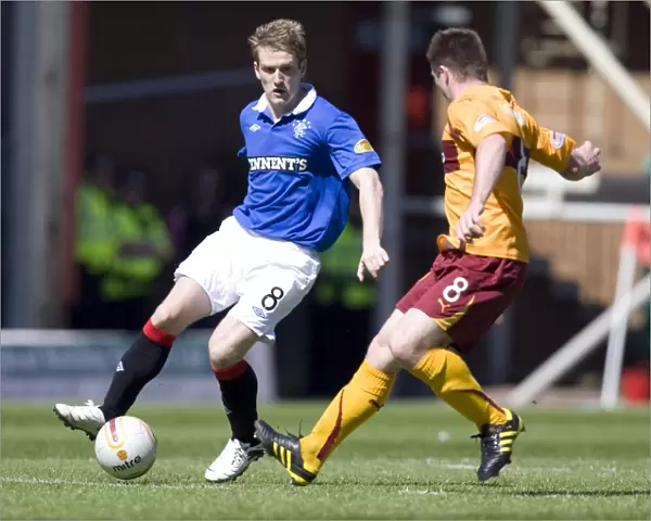 Rangers Steven Davis Overpowers Motherwell's Steve Jennings: 5-0 Clydesdale Bank Scottish Premier League Triumph at Fir Park