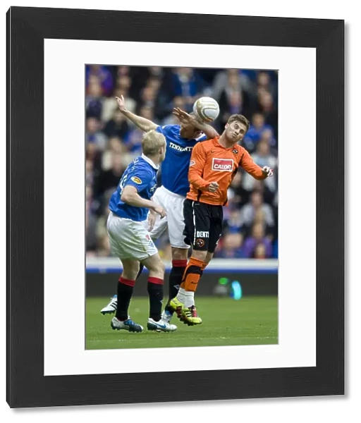Steven Whittaker Scores the Second Goal: Rangers 2-0 Dundee United at Ibrox Stadium (Scottish Premier League)