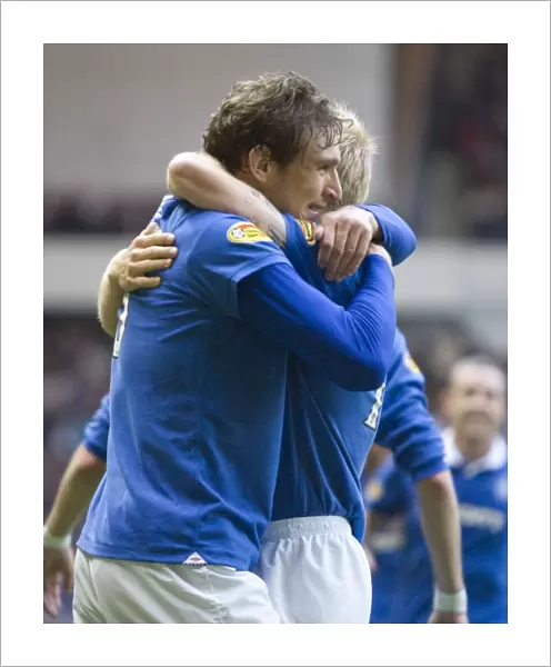 Rangers Jelavic Scores the Decisive Goal: 2-0 Victory over Dundee United (Clydesdale Bank Scottish Premier League, Ibrox Stadium)