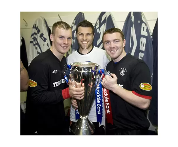 Rangers Champions 2010-11: Triumphant Moment with Wylde, Foster, and Fleck