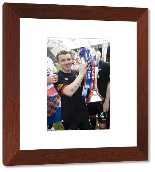 John Fleck's Jubilant Title-Winning Moment: Rangers Clinch 2010-11 Clydesdale Bank Scottish Premier League Championship at Rugby Park against Kilmarnock