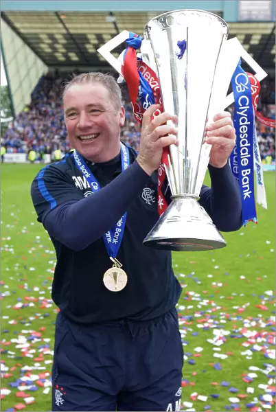 Ally McCoist's Championship Victory: Rangers Celebrate at Rugby Park (2010-11 Clydesdale Bank Scottish Premier League)