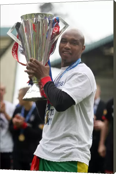 Rangers Football Club: El Hadji Diouf's Triumphant Title Win Celebration at Kilmarnock's Rugby Park (2010-11 Clydesdale Bank Scottish Premier League Champions)