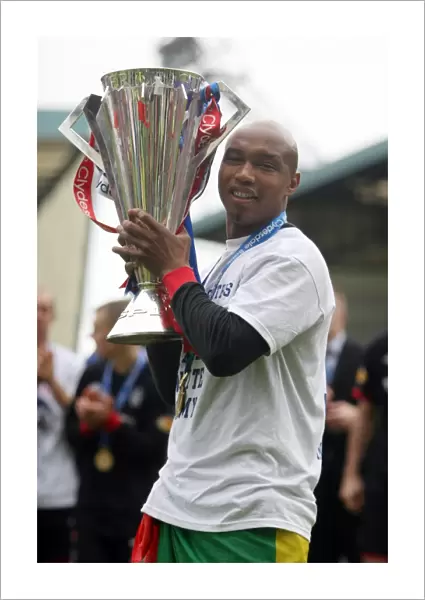 Rangers Football Club: El Hadji Diouf's Triumphant Title Win Celebration at Kilmarnock's Rugby Park (2010-11 Clydesdale Bank Scottish Premier League Champions)