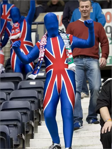 Rangers FC: Thrilled Fans at Rugby Park Before 2010-11 Clydesdale Bank Scottish Premier League Championship Win
