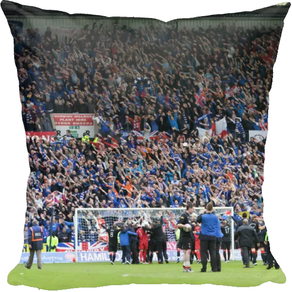 Rangers Football Club: Unforgettable Champions League Triumph at Rugby Park - Glorious Celebration with Fans (SPL 2010-11)