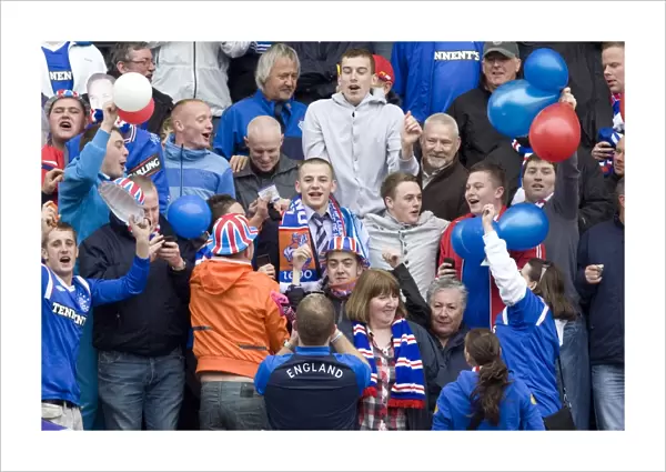 Rangers Football Club: Vladimir Weiss Joins Ecstatic Fans at Rugby Park before 2010-11 SPL Championship Kick-off