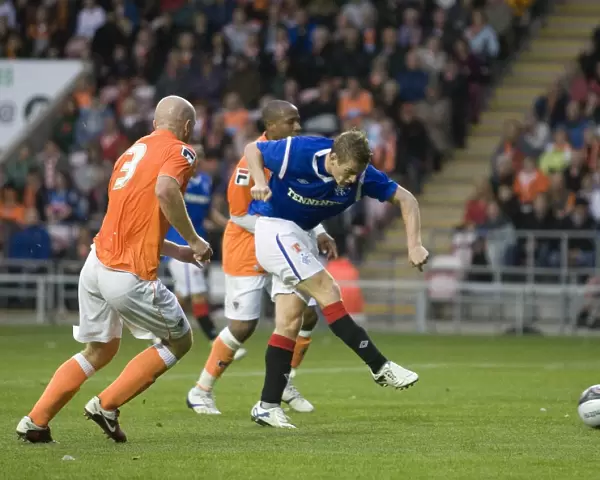 Rangers Steven Davis Scores His Second Goal: 2-0 Victory Over Blackpool (Pre-Season Friendly at Bloomfield Road)