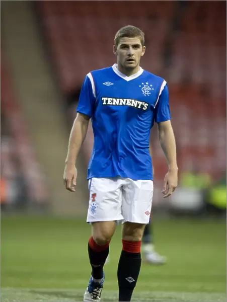 Rangers Kyle Hutton Scores the Second in a 2-0 Pre-Season Victory over Blackpool at Bloomfield Road