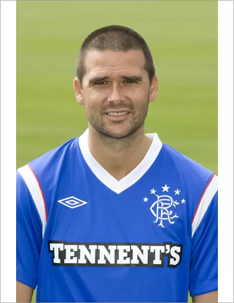 Rangers FC 2011-12: David Healy's Focused Expression at Murray Park