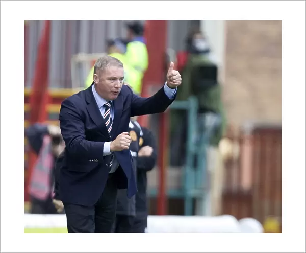 Ally McCoist and Rangers Celebrate 3-0 Win Over Motherwell in Scottish Premier League