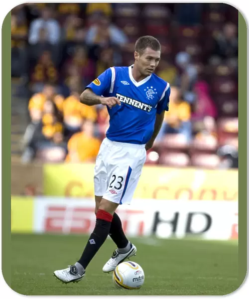Rangers Jordan McMillan Scores His Third Against Motherwell in Clydesdale Bank Scottish Premier League (0-3)