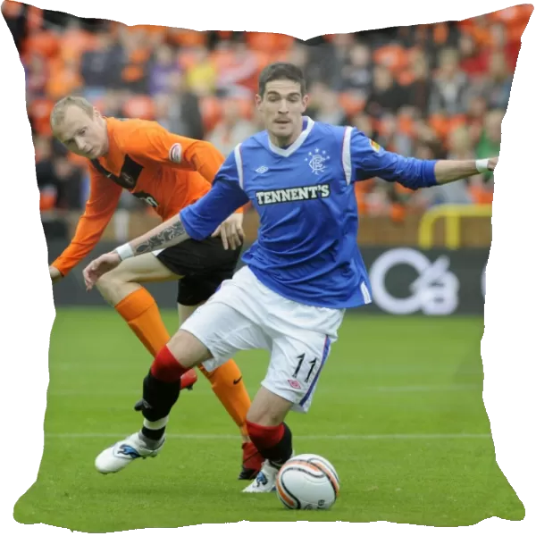 Rangers Kyle Lafferty Scores the Dramatic Winner Against Dundee United in the Scottish Premier League at Tannadice Stadium
