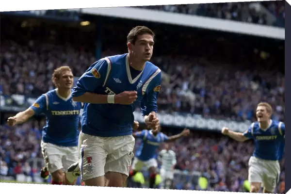 Rangers Kyle Lafferty: Dramatic Goal vs. Celtic, 4-2 Clydesdale Bank Scottish Premier League, Ibrox Stadium