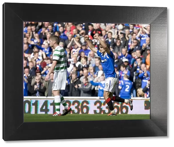 Rangers 4-2 Celtic: Jelavic's Thrilling Goal and Epic Celebration at Ibrox Stadium (Scottish Premier League)