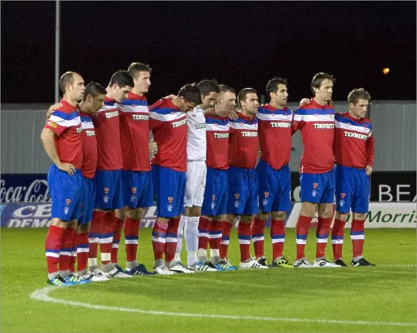 Rangers and Falkirk Players Pay Tribute: Minute Silence Before the Third Round of the Scottish Communities League Cup (Falkirk 3-2 Rangers)
