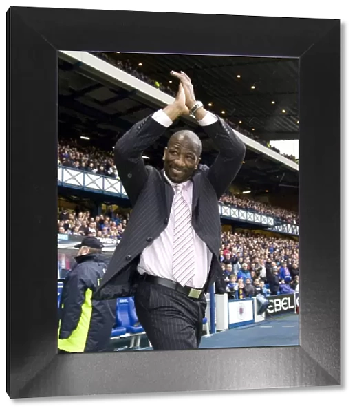Rangers Legend Marvin Andrews Engages in Half Time Rising Stars Draw at Ibrox Stadium (Rangers vs Hibernian, CPL)