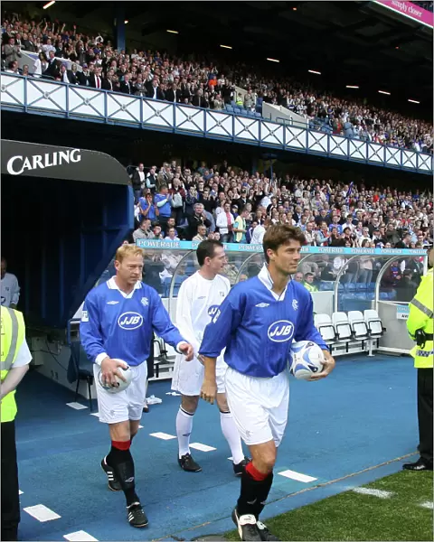 Celebrating Rangers Historic Nine-in-a-Row: A Special Anniversary Match at Ibrox - Jorg Albertz and Brian Laudrup vs Scottish League Select