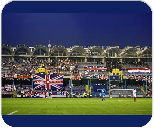 Rangers FC's Historic 1-0 Victory Over FK Zeta in Champions League Qualifier: A Sea of Fan Support at Podgorica Stadium