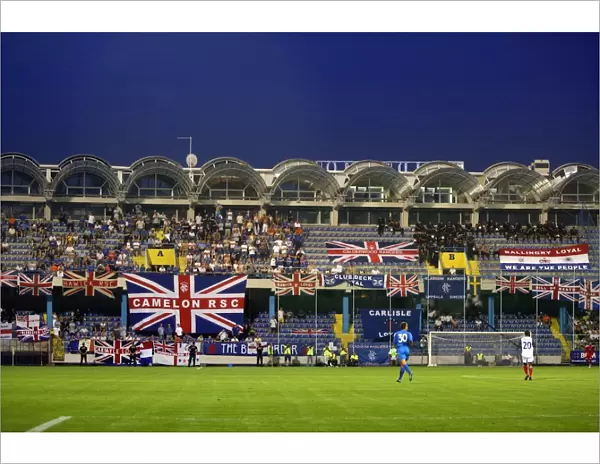 Rangers FC's Historic 1-0 Victory Over FK Zeta in Champions League Qualifier: A Sea of Fan Support at Podgorica Stadium