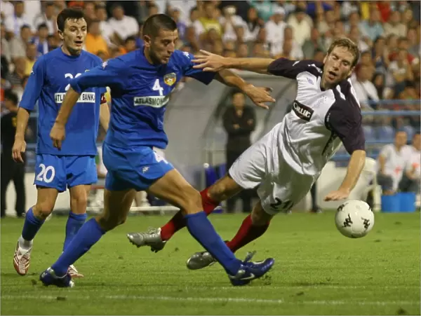 Rangers FC's Kirk Broadfoot Scores the Winning Goal in Champions League Qualifier 2nd Round Against FK Zeta (1-0)