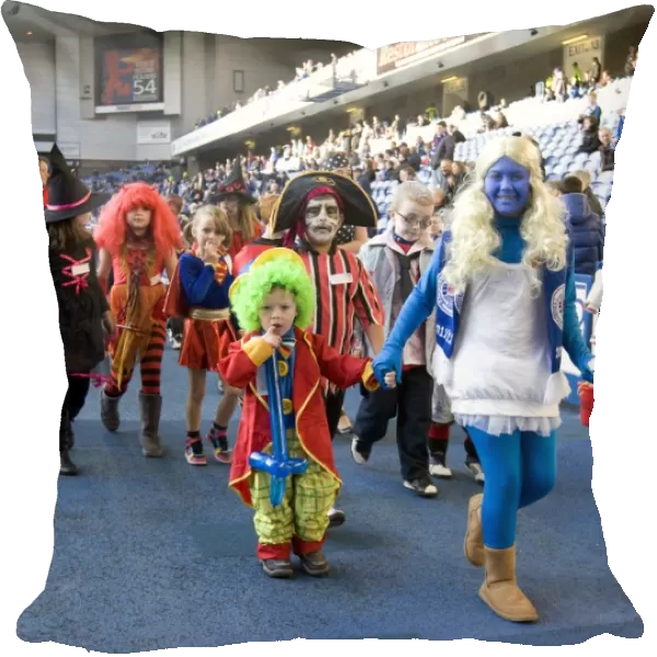 Halloween Fun at Ibrox: Rangers Kids Exhilarating Costume Lap of Honor after Triumphant 3-1 Victory over Dundee United (Clydesdale Bank Scottish Premier League)