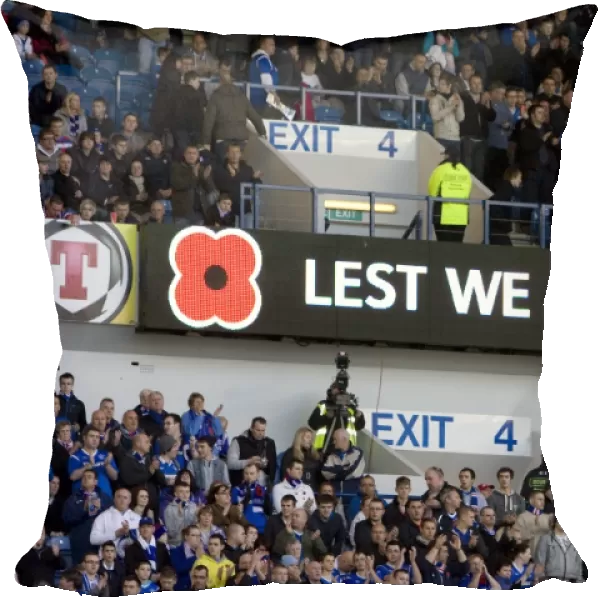 Lest We Forget: Rangers 3-1 Dundee United - Clydesdale Bank Scottish Premier League at Ibrox Stadium