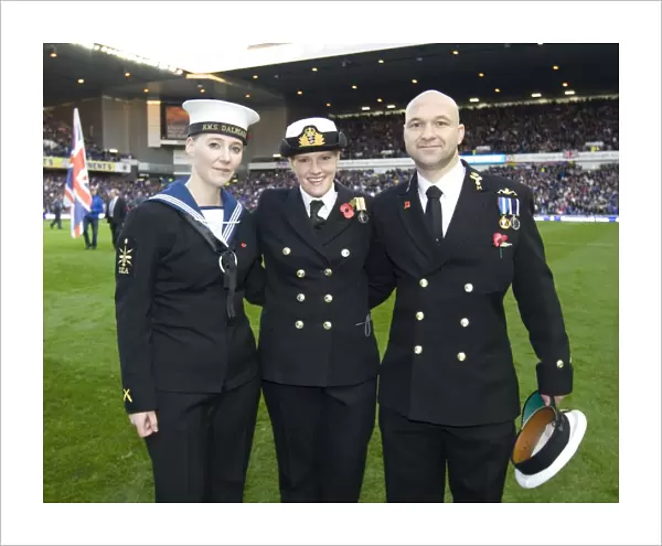 Rangers Football Club: A Tribute to Armed Services Personnel and Erskine Veterans on Remembrance Day at Ibrox Stadium (Rangers 3-1 Dundee United)