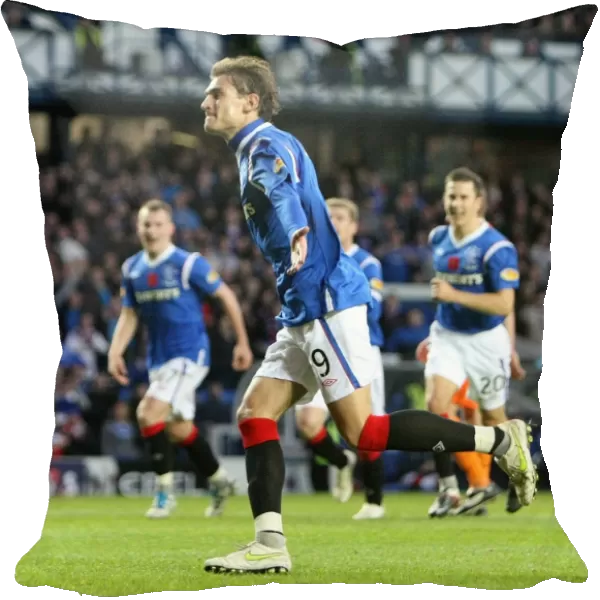 Rangers Nikica Jelavic Scores Brace: Rangers 3-1 Dundee United (Scottish Premier League, Ibrox Stadium)