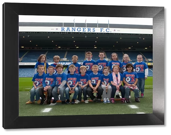 Rangers Youngsters and St. Mirren School Kids Unite Before Clydesdale Bank Scottish Premier League Match at Ibrox, October 2011