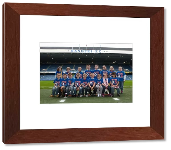 Rangers Youngsters and St. Mirren School Kids Unite Before Clydesdale Bank Scottish Premier League Match at Ibrox, October 2011