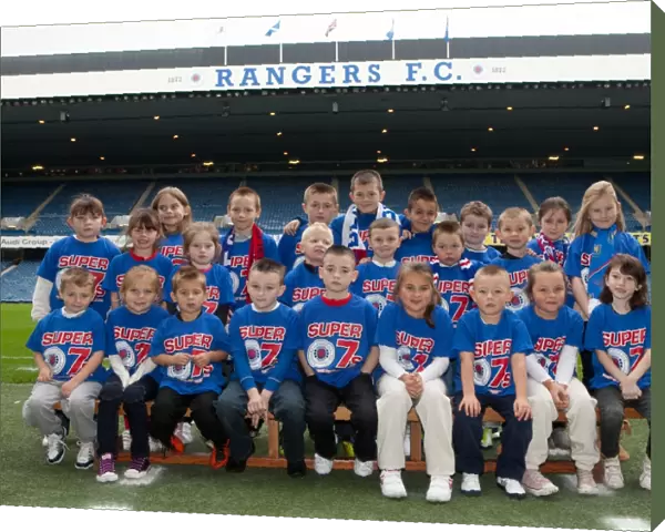 Rangers Youngsters Gather before Clydesdale Bank Scottish Premier League Match against St. Mirren at Ibrox, October 2011