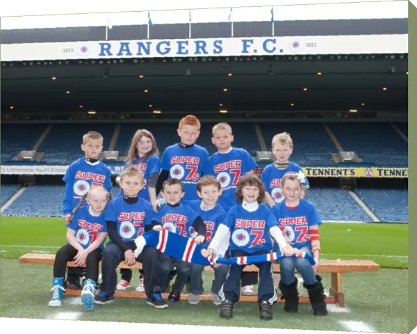 Rangers Youngsters Gather Before Clydesdale Bank Scottish Premier League Match Against St Mirren