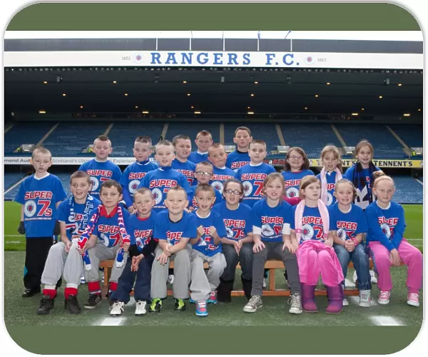 Rangers Youngsters Unite Before Clydesdale Bank Scottish Premier League Match vs. St Mirren (October 17, 2011)