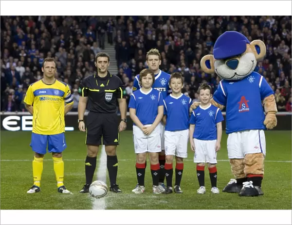 Rangers Football Club: Pre-Match Parade of Mascots at Ibrox Stadium - Rangers vs. St Johnstone, Clydesdale Bank Scottish Premier League
